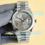 Replica Rolex Day-Date Citizen 8215 Grey Face 40mm Stainless Steel 